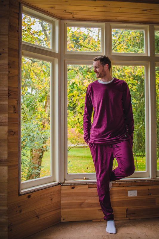 Loungewear - Long Sleeve - Maroon