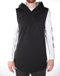 Riley Sleeveless Hoodie - Black