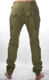 Streety Cargo Cuffs - Army Green