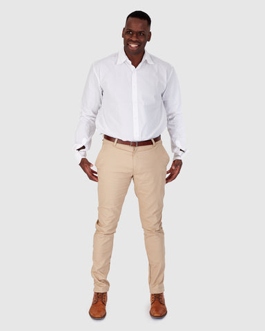 Mason Chinos - Skinny Fit Slacks - Beige