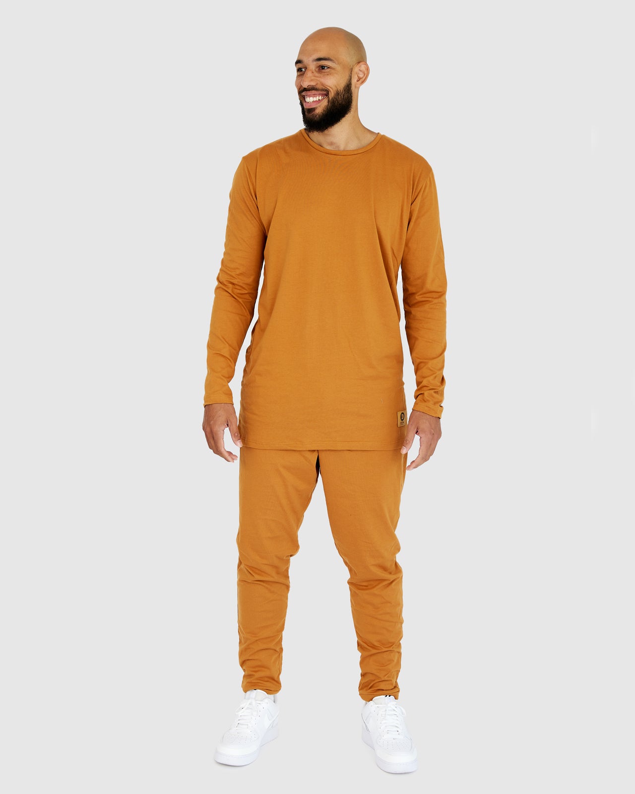 Loungewear - Long Sleeve - Mustard Brown