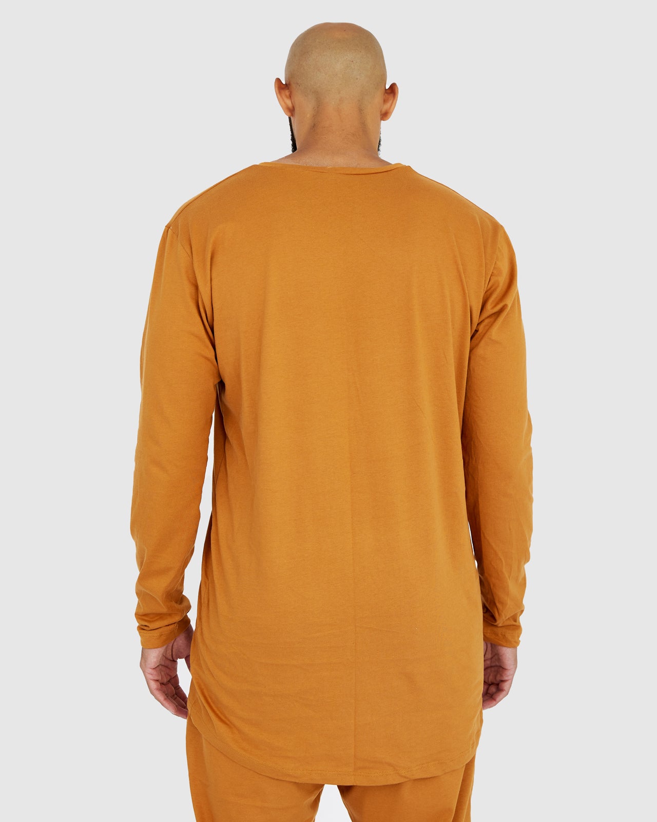 Loungewear Lounge Set - Mustard Brown Top and Pants