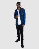 Aussie Flanny - Blue/Black Check