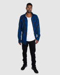 Aussie Flanny - Blue/Black Check