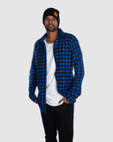 Aussie Flanny - Blue/Black Check