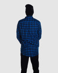 Aussie Flanny - Blue/Black Check