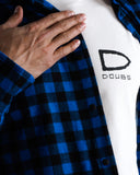 Aussie Flanny - Blue/Black Check
